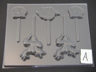 469sp Spider Dude Emblem Chocolate Candy Lollipop Mold  FACTORY SECOND